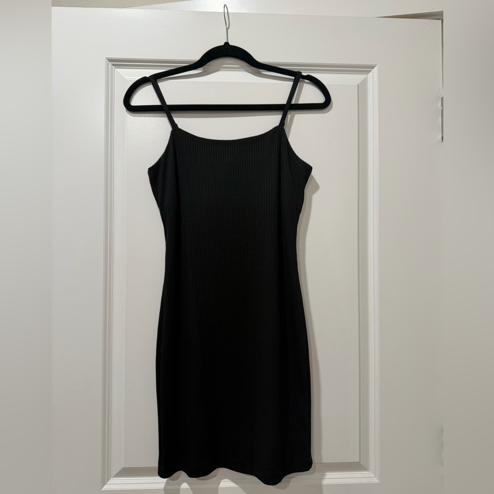 Gianni Bini Black Mini Dress with Spaghetti Straps